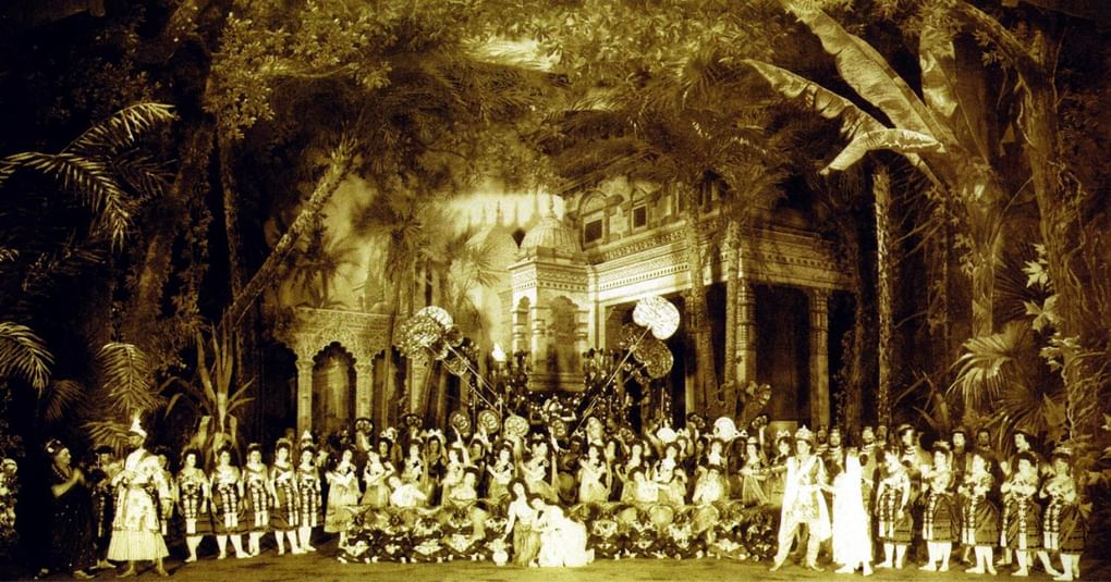 Сцена из балета «Баядерка». 1900 год