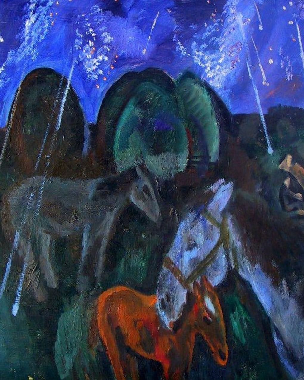 Виталий Тюленев. Звездопад (фрагмент). 1976. Астраханская государственная картинная галерея имени П.М. Догадина, Астрахань
