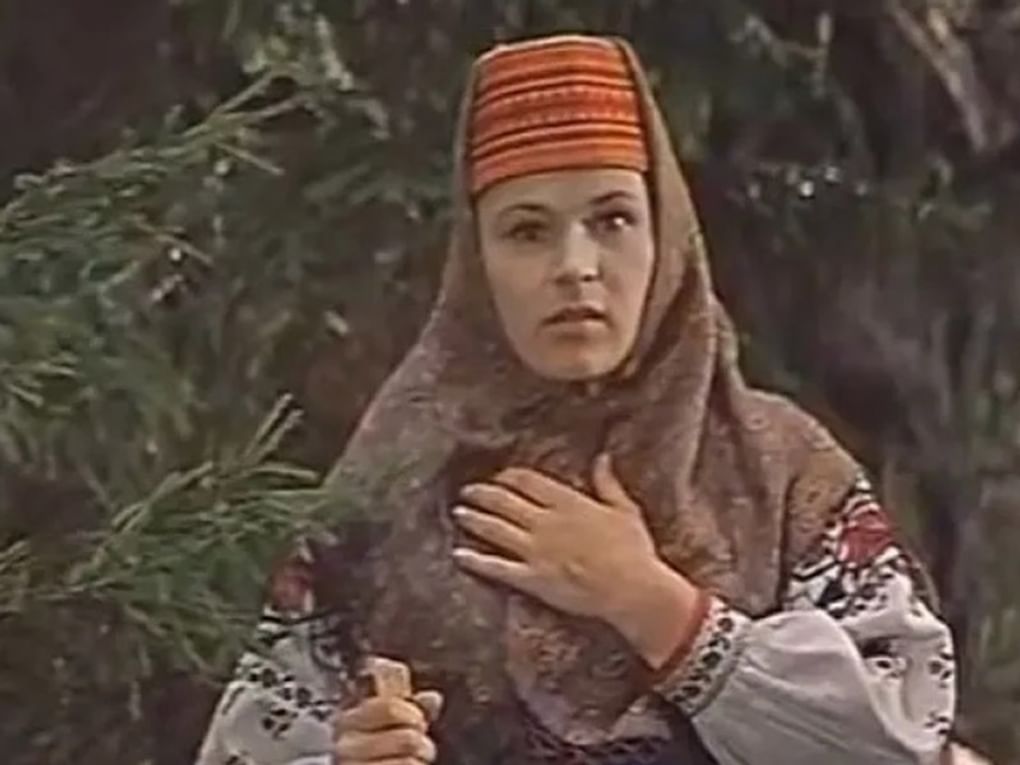 Актриса Раиса Рязанова в роли Евдокии в сказке Александра Роу «Золотые рога» (1972)