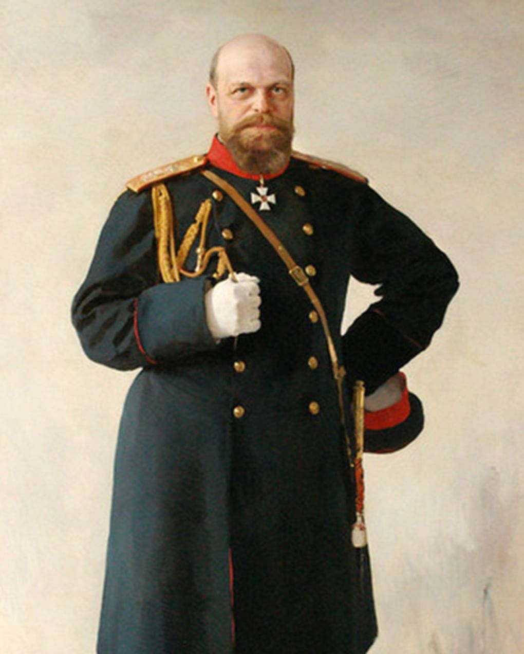 Валентин Серов. Портрет императора Александра III (фрагмент). 1895. Государственная Третьяковская галерея, Москва